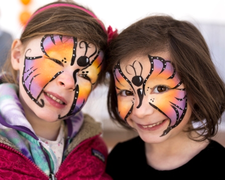 Face Paint Butterfly by Renee Boston Face Painters Boston Balloon Twister